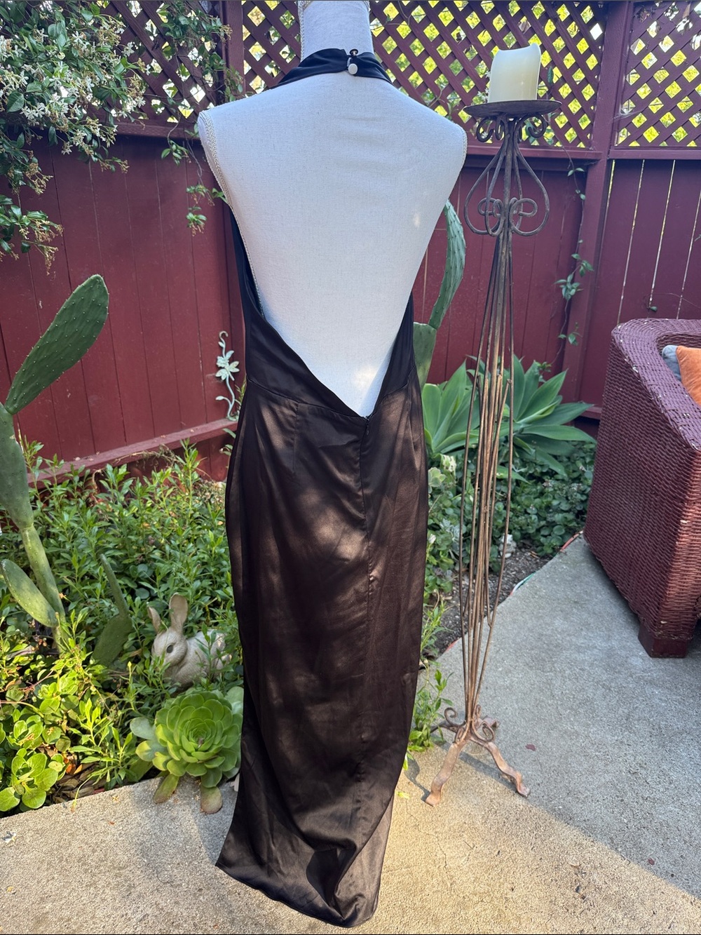 12th Tribe Black Backless Dress - Picture 5 of 10